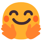 Microsoft(Windows) Smiling Face With Open Hands Emoji