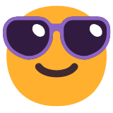 Microsoft(Windows) Smiling Face With Sunglasses Emoji