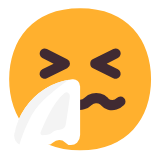 Microsoft(Windows) Sneezing Face Emoji