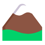 Microsoft(Windows) Snow-Capped Mountain Emoji