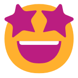 Microsoft(Windows) Star-Struck Emoji