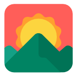 Microsoft(Windows) Sunrise Over Mountains Emoji