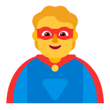 Microsoft(Windows) Superhero Emoji