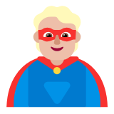 Microsoft(Windows) Superhero: Medium-Light Skin Tone Emoji