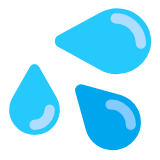 Microsoft(Windows) Sweat Droplets Emoji