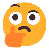 Microsoft(Windows) Thinking Face Emoji