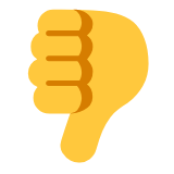 Microsoft(Windows) Thumbs Down Emoji