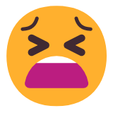 Microsoft(Windows) Tired Face Emoji