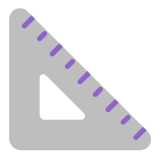 Microsoft(Windows) Triangular Ruler Emoji