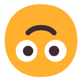 Microsoft(Windows) Upside-Down Face Emoji