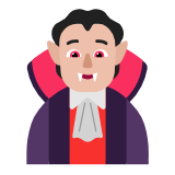 Microsoft(Windows) Vampire: Medium-Light Skin Tone Emoji