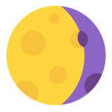 Microsoft(Windows) Waning Gibbous Moon Emoji