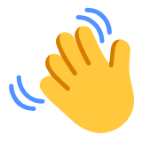 Microsoft(Windows) Waving Hand Emoji