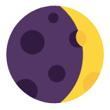 Microsoft(Windows) Waxing Crescent Moon Emoji