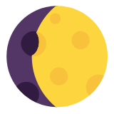 Microsoft(Windows) Waxing Gibbous Moon Emoji