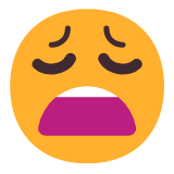 Microsoft(Windows) Weary Face Emoji