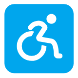 Microsoft(Windows) Wheelchair Symbol Emoji