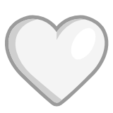 Microsoft(Windows) White Heart Emoji