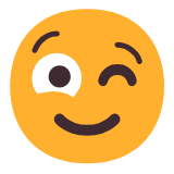 Microsoft(Windows) Winking Face Emoji