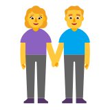 Microsoft(Windows) Woman And Man Holding Hands Emoji