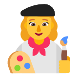 Microsoft(Windows) Woman Artist Emoji