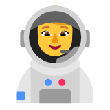 Microsoft(Windows) Woman Astronaut Emoji