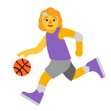 Microsoft(Windows) Woman Bouncing Ball Emoji