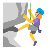 Microsoft(Windows) Woman Climbing Emoji