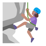 Microsoft(Windows) Woman Climbing: Medium Skin Tone Emoji