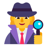 Microsoft(Windows) Woman Detective Emoji