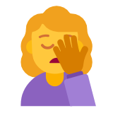 Microsoft(Windows) Woman Facepalming Emoji