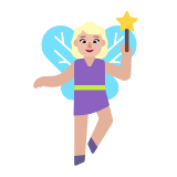 Microsoft(Windows) Woman Fairy: Medium-Light Skin Tone Emoji