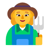 Microsoft(Windows) Woman Farmer Emoji