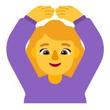 Microsoft(Windows) Woman Gesturing Ok Emoji