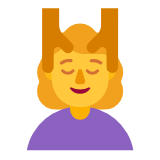 Microsoft(Windows) Woman Getting Massage Emoji