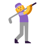 Microsoft(Windows) Woman Golfing Emoji