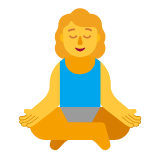 Microsoft(Windows) Woman In Lotus Position Emoji