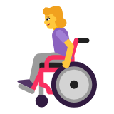 Microsoft(Windows) Woman In Manual Wheelchair Emoji