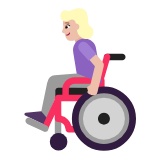 Microsoft(Windows) Woman In Manual Wheelchair: Medium-Light Skin Tone Emoji