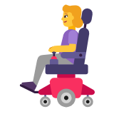 Microsoft(Windows) Woman In Motorized Wheelchair Emoji