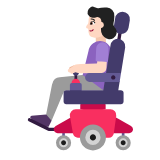 Microsoft(Windows) Woman In Motorized Wheelchair: Light Skin Tone Emoji