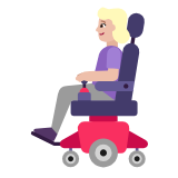 Microsoft(Windows) Woman In Motorized Wheelchair: Medium-Light Skin Tone Emoji