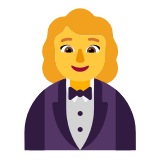 Microsoft(Windows) Woman In Tuxedo Emoji