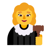 Microsoft(Windows) Woman Judge Emoji