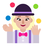 Microsoft(Windows) Woman Juggling: Medium-Light Skin Tone Emoji