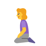 Microsoft(Windows) Woman Kneeling Emoji