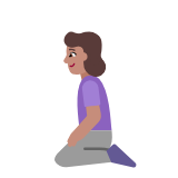 Microsoft(Windows) Woman Kneeling: Medium Skin Tone Emoji