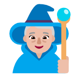 Microsoft(Windows) Woman Mage: Medium-Light Skin Tone Emoji