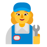 Microsoft(Windows) Woman Mechanic Emoji