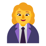 Microsoft(Windows) Woman Office Worker Emoji